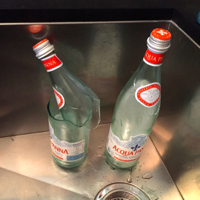 fridge breaks water bottles
