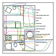 the plan view annotated