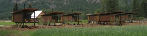 All six Rolling Huts