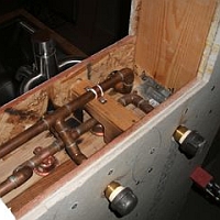 copper water supply plumbing 