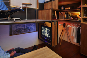 pico-dwelling tv lounge